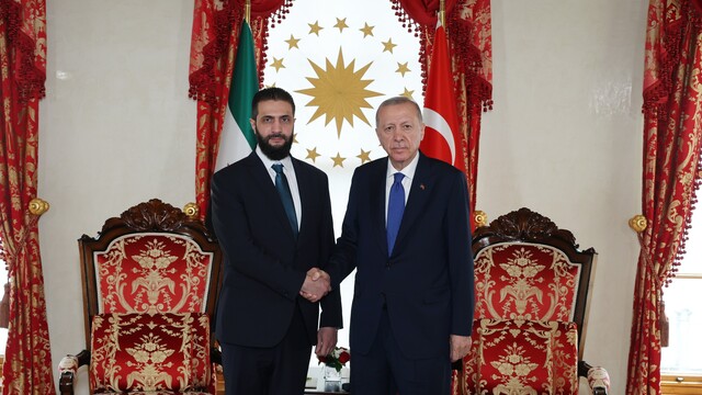 Cumhurbaşkanı Erdoğan Ahmed Şara ile görüştü