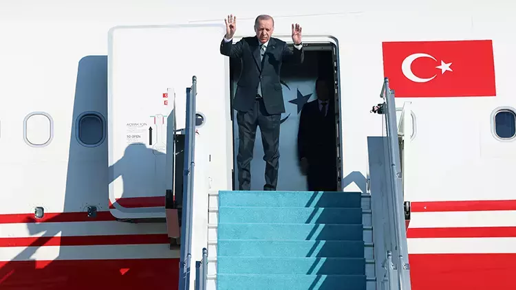 Cumhurbaşkanı Erdoğan, Azerbaycan’a gitti