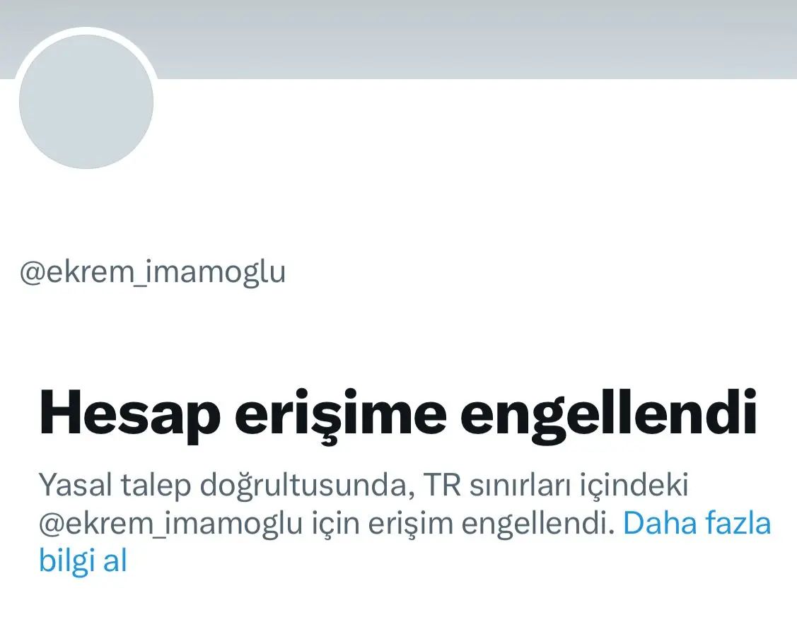 İmamoğlu’nun X hesabı hangi gerekçelerle engellendi? İletişim Başkanlığı’ndan açıklama