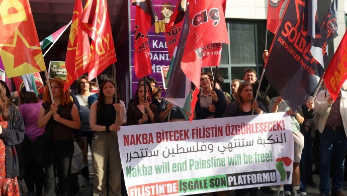 Ankara’da ‘Nakba’ protestosu: Karadan, havadan ve denizden ambargo talebi