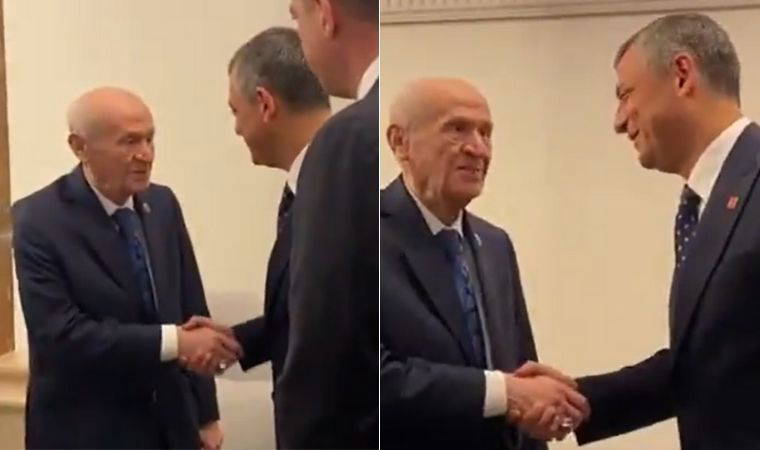 Devlet Bahçeli ile Özgür Özel tokalaştı: ‘Sizi yakından takip ediyorum, çok hareketlisiniz’