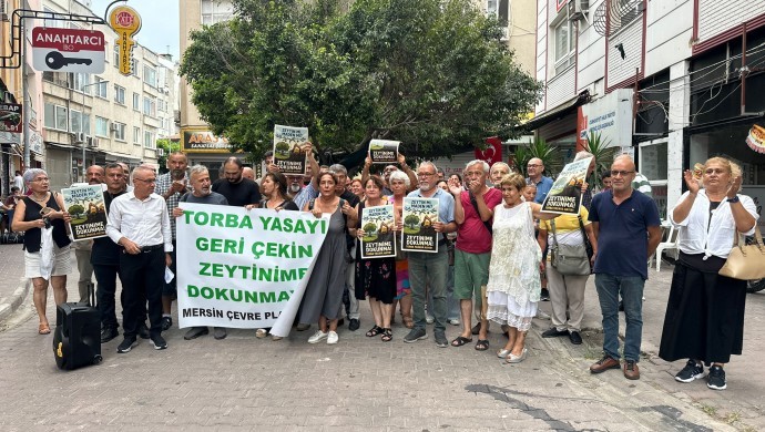 Mersin’de madene karşı protesto: Topraklarımızı vermeyeceğiz
