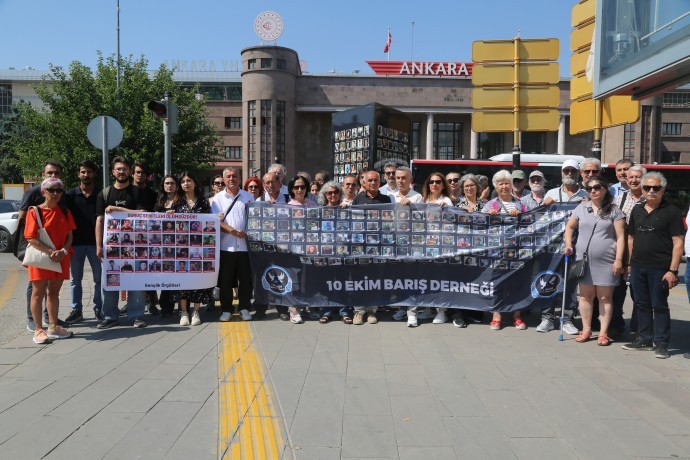 10 Ekim Ankara Gar Katliamı’nın 117’nci ayında yaşamını yitirenler anıldı