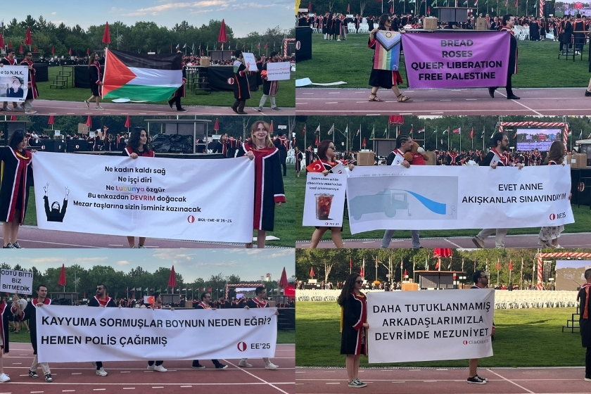 ODTÜ Mezuniyet Töreni gerçekleşiyor: Kayyıma sormuşlar boynun neden eğri?