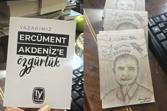 Ercüment Akdeniz yarın ilk kez hakim karşısında: Dostları ve meslektaşları imza etkinliğinde buluştu