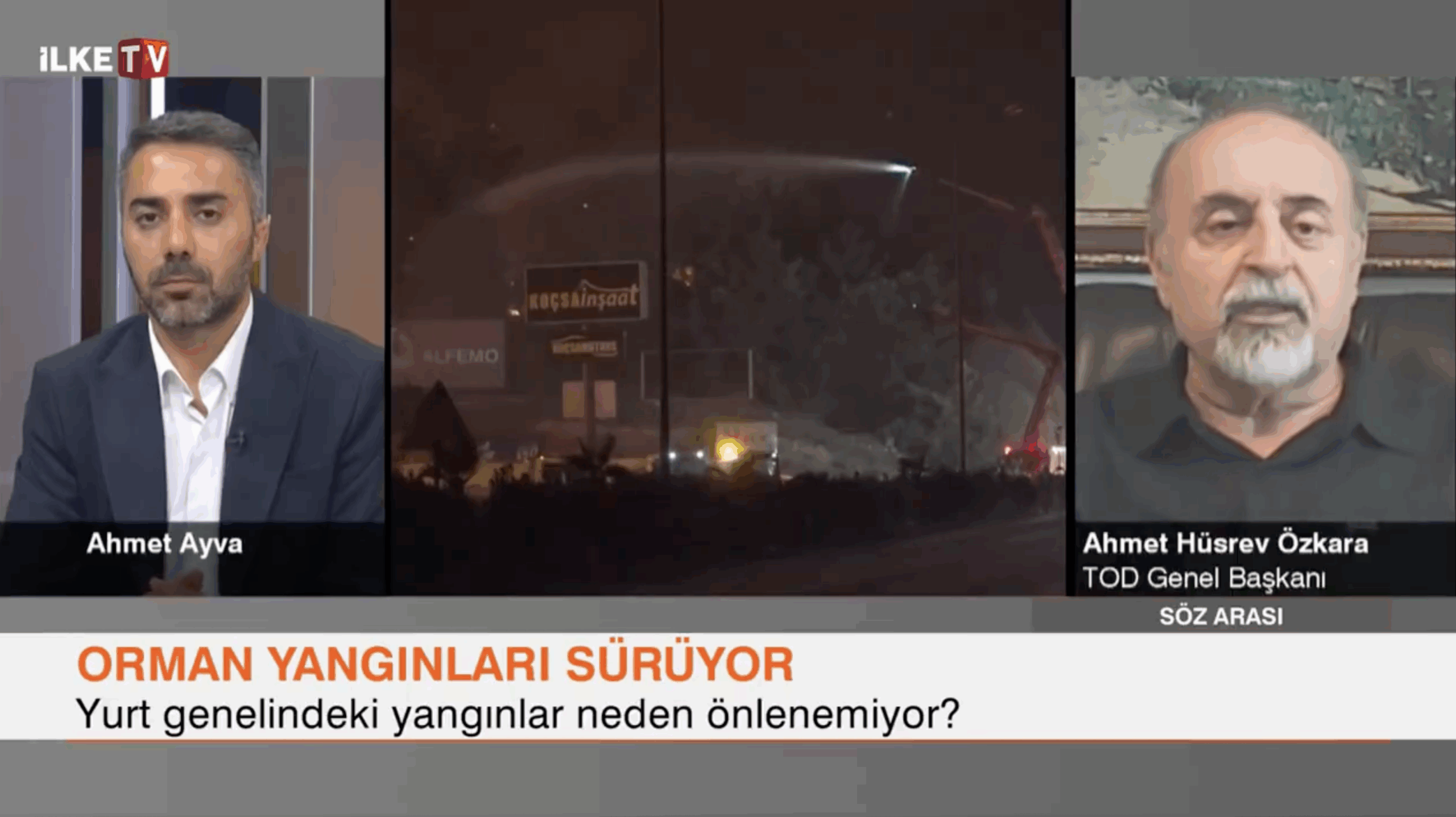 Türkiye Ormancılar Derneği’nden Özkara, İlke TV’de yangınların nasıl önlenebileceğini anlatmıştı