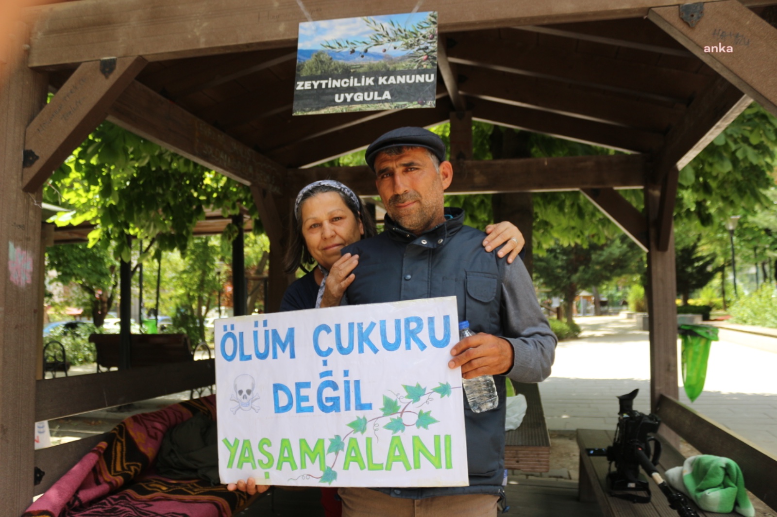 Meclis’in yanında zeytinlik nöbeti: Toprağımızı maden var diye talan edecekler