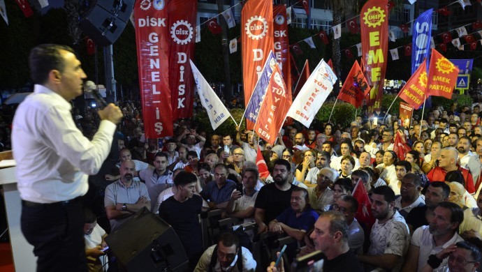 Adana’da, Zeydan Karalar’ın tutuklanmasına protesto