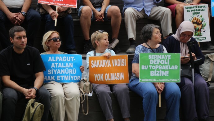 Maden yasasına karşı Eskişehir’de yaşam nöbeti başladı