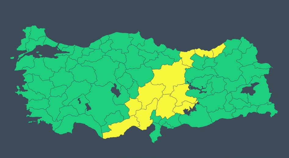 İçişleri Bakanlığı’ndan 11 il için sağanak ve fırtına uyarısı