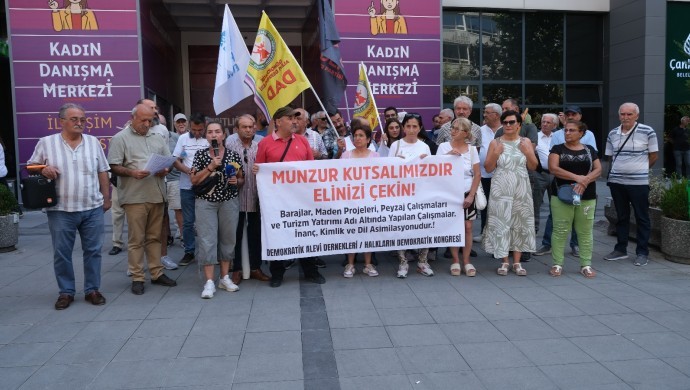 Munzur Gözeleri girişine yapılan mescide tepki: Bu oyunu tanırız ve asla kabul etmeyiz