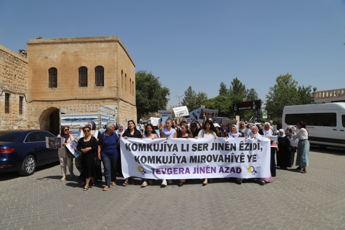 74’üncü fermanda katledilenler çok sayıda kentte anıldı: Şengal’in statüsü tanınsın