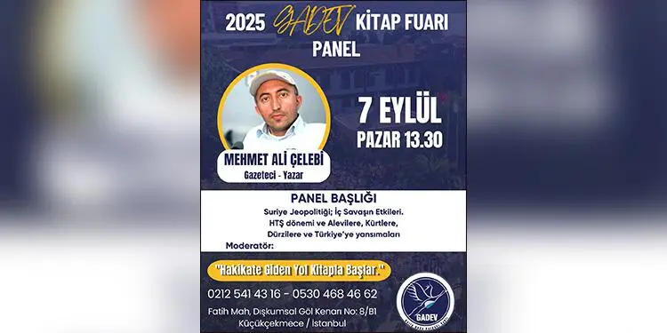 GADEV Kitap Fuarı’nda ‘Rojava: Ortadoğu Rönesansı’ paneli yapılacak