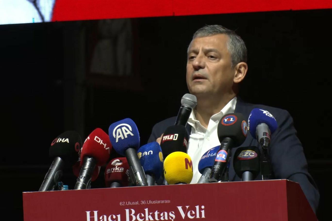 Hacı Bektaş Veli etkinlikleri | Özgür Özel: Çözüm, barışa, kardeşliğe olan inançla gelecektir
