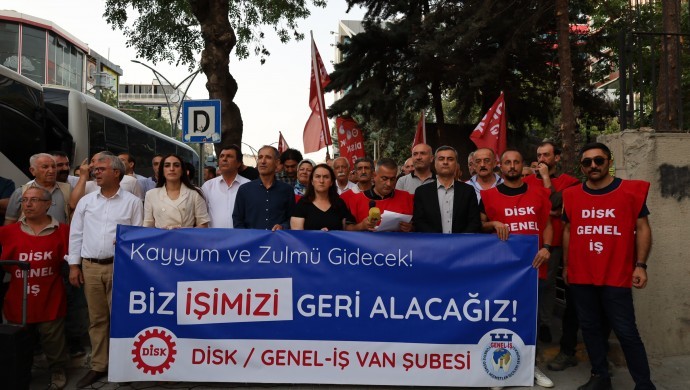 Van’da işçilerin kayyım protestosu sürüyor: ‘İşimizi geri alacağız’