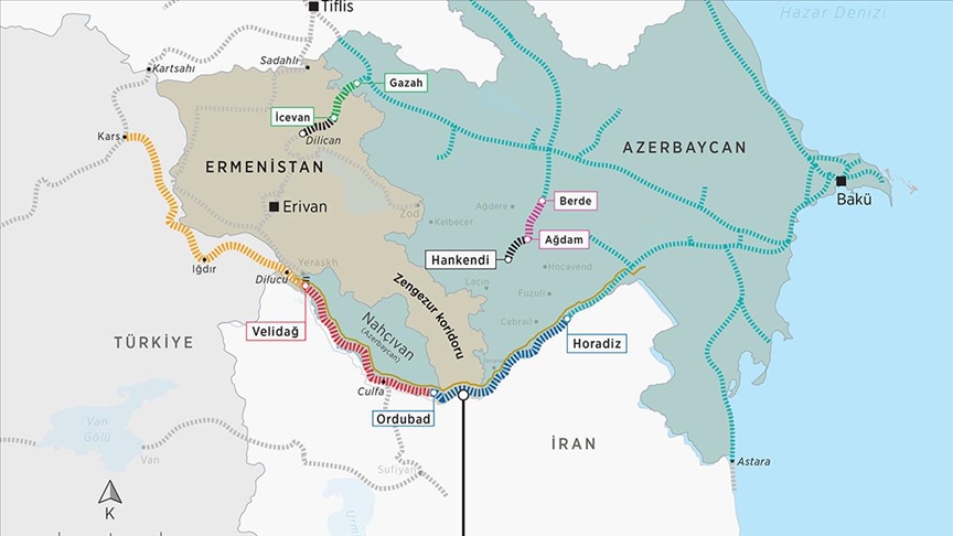 Zengezur Koridoru’nun Türkiye kısmında temel atıldı