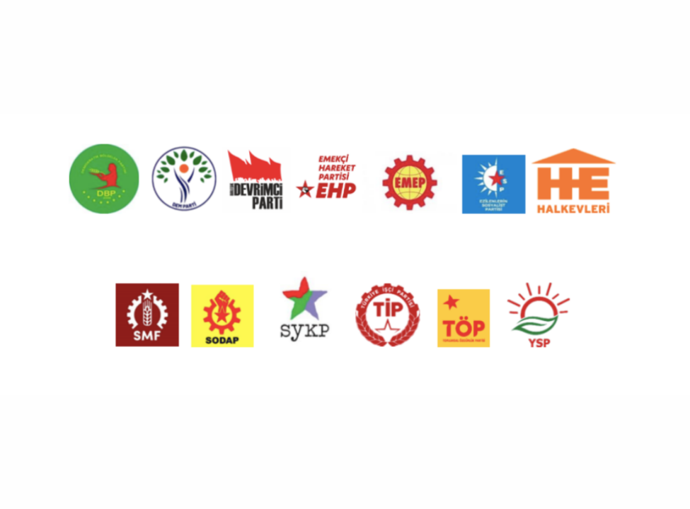 12 partiden ortak açıklama: İçeride ve bölgede barış ve demokrasi için direneceğiz