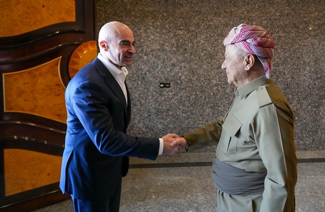 Mesud Barzani ile Bafil Talabani bir araya geldi