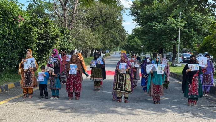 Beluc kadınların zorla kaybettirilmelere karşı eylemi sürüyor