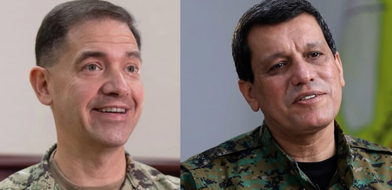 Mazlum Abdi CENTCOM komutanı ile bir araya geldi