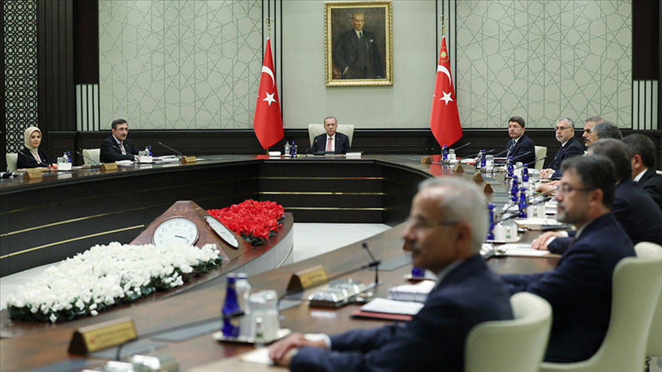 Cumhurbaşkanlığı Kabinesi Erdoğan başkanlığında toplanıyor