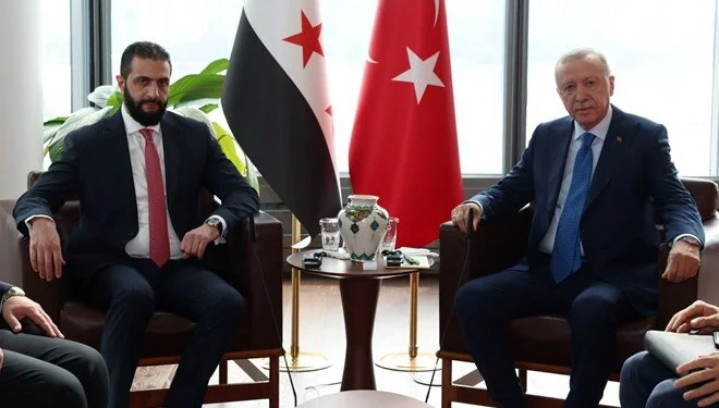 Cumhurbaşkanı Erdoğan, Ahmed Şara ile görüştü
