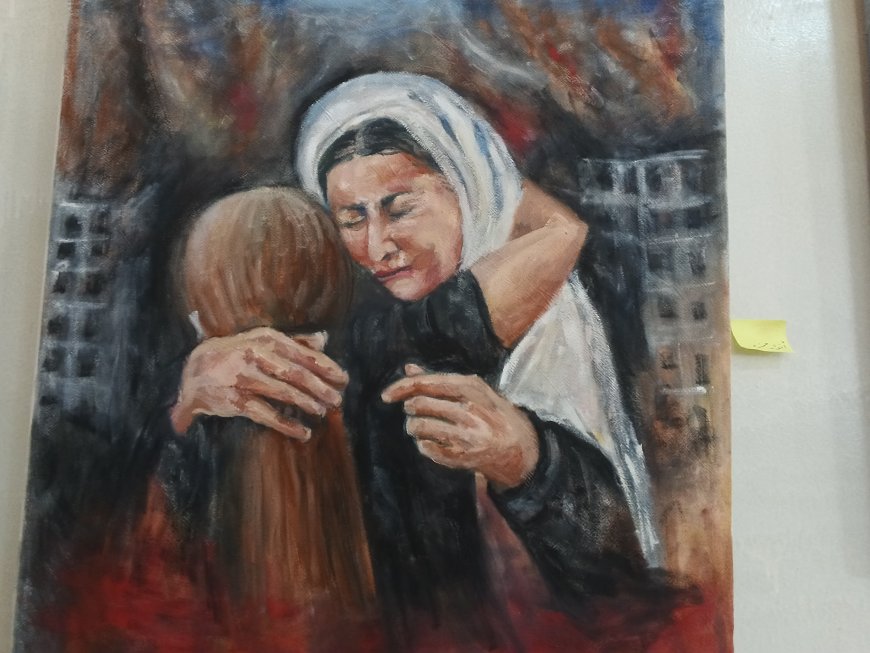 42 sanatçıdan ortak resim sergisi: ‘Ambargo ve ateş altındaki yaralı Süveyda’