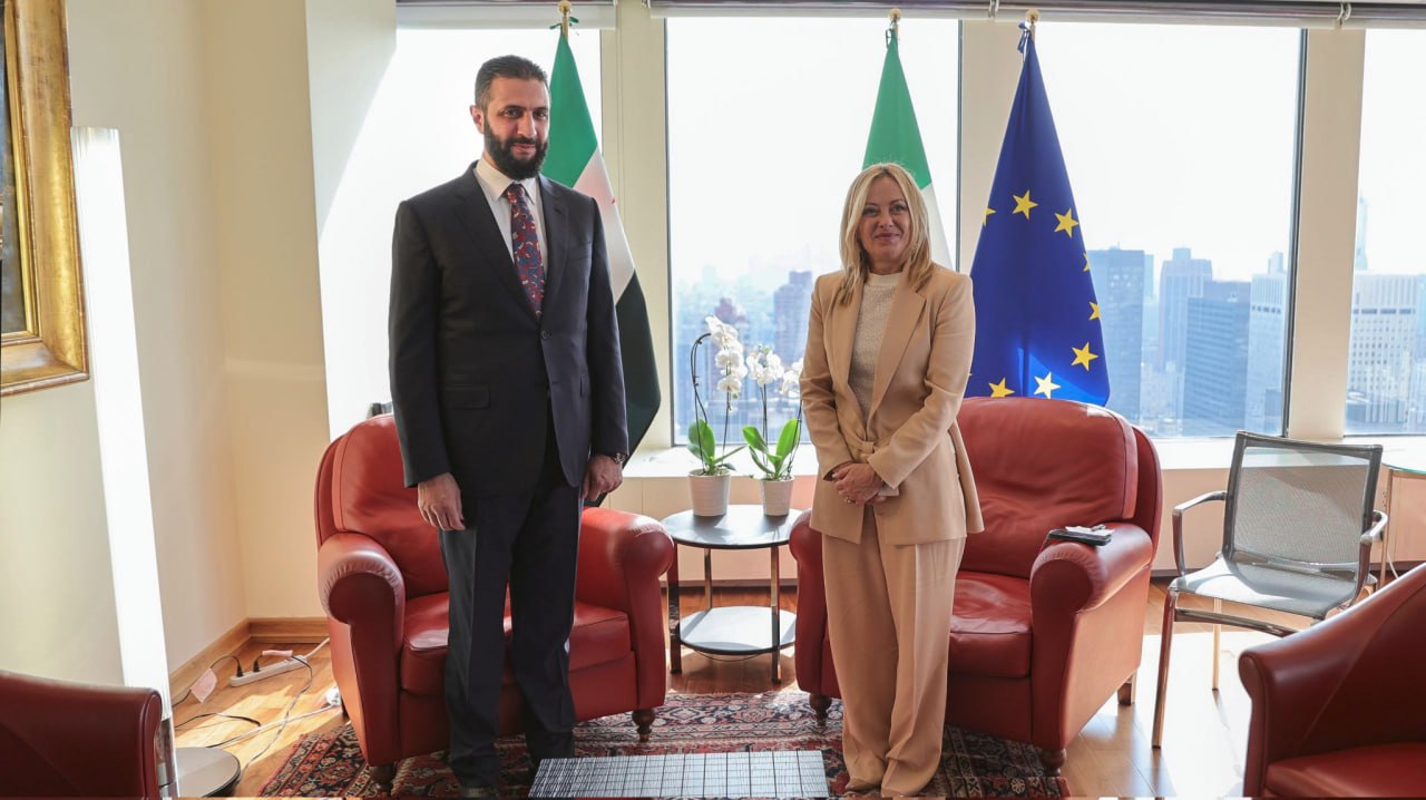 Ahmed Şara, BM zirvesinde İtalya Başbakanı Meloni ile görüştü