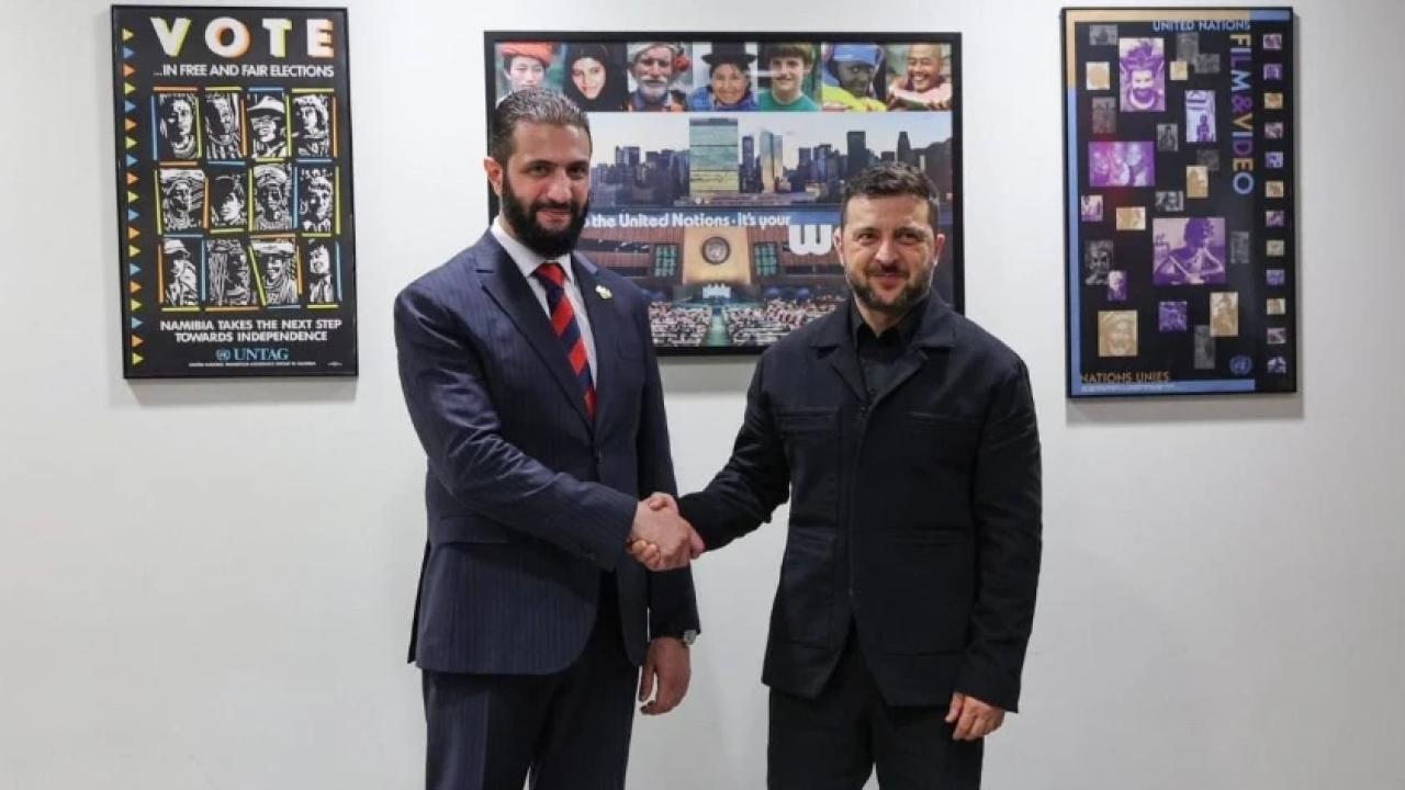 Zelenski ile Ahmed Şara, ABD’de bir araya geldi