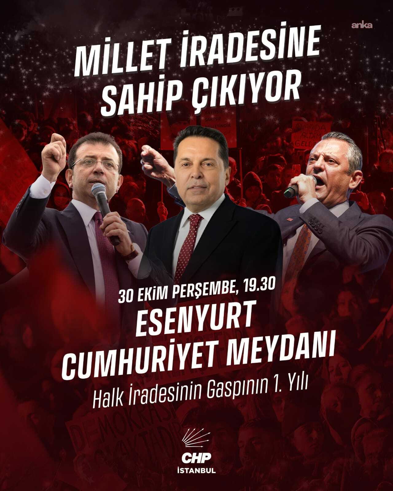 CHP 30 Ekim’de Esenyurt’ta miting düzenleyecek