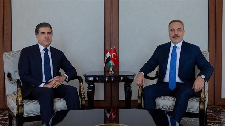 Dışişleri Bakanı Hakan Fidan, Neçirvan Barzani ile görüştü