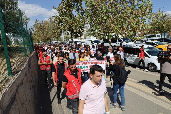 Diyarbakır’da kitlesel yürüyüş: ÇED raporu olmadan talan sürüyor