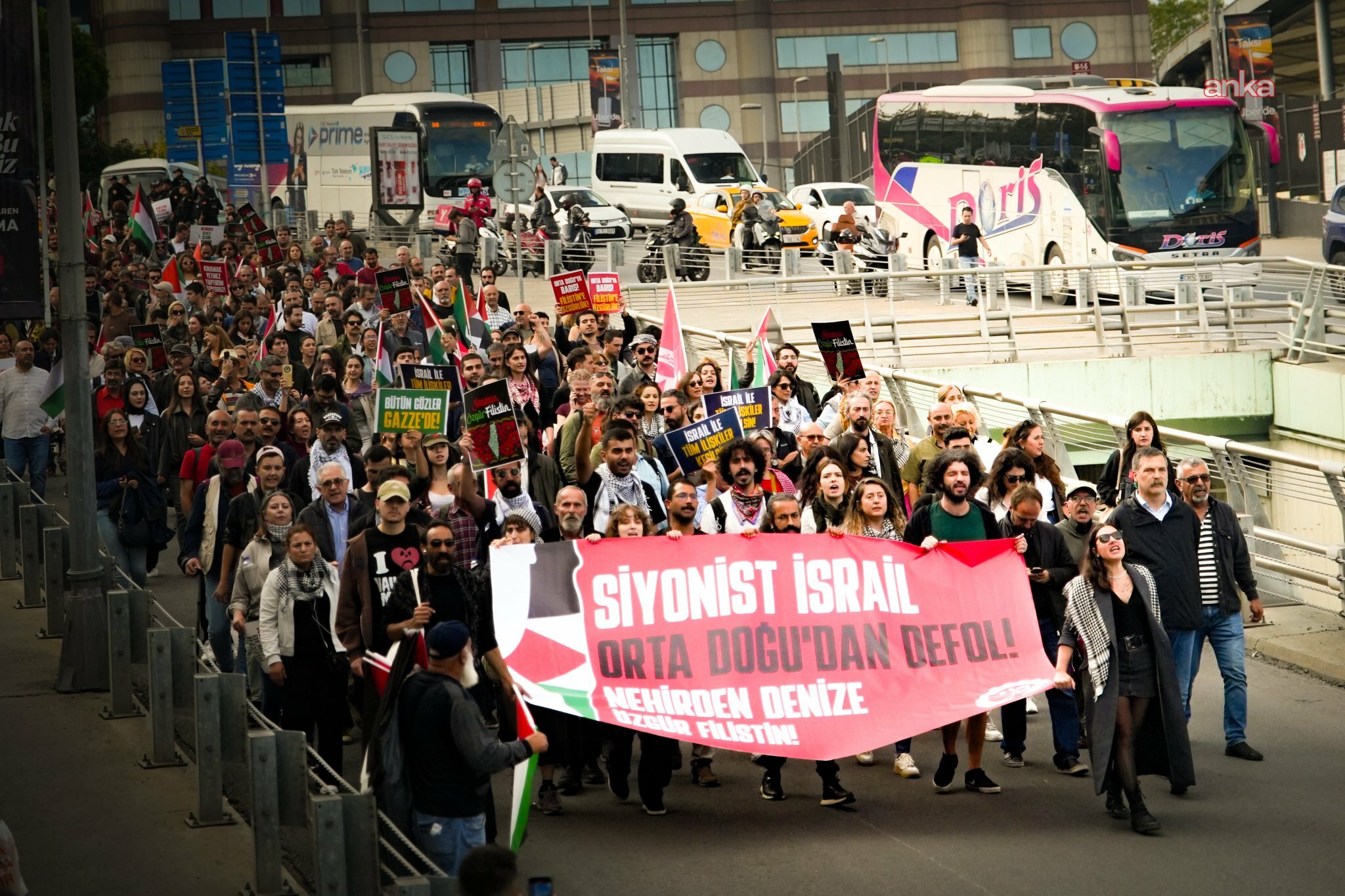Türkiye genelinde Gazze’ye destek yürüyüşü