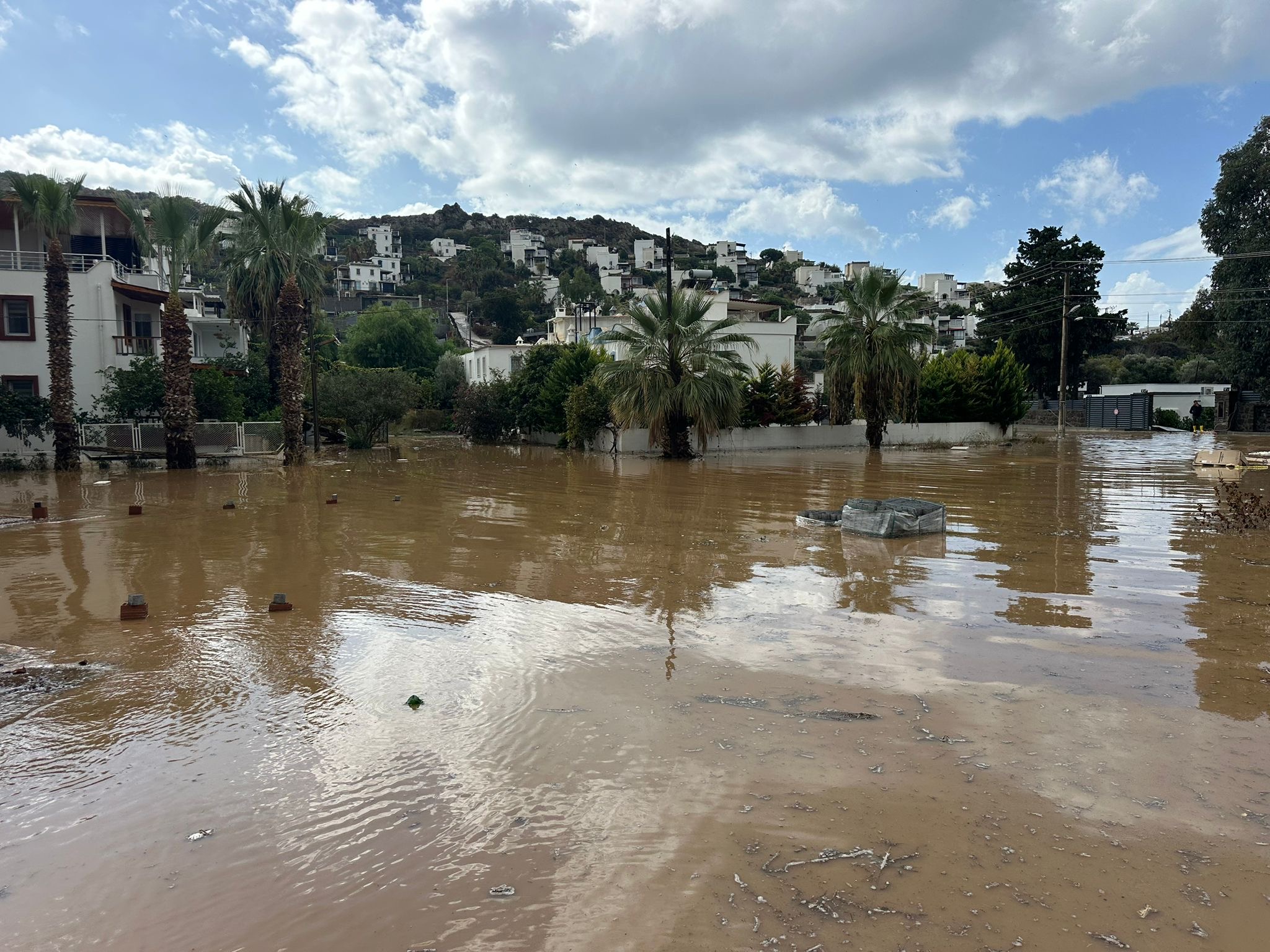 Bodrum’da sağanak etkili oldu