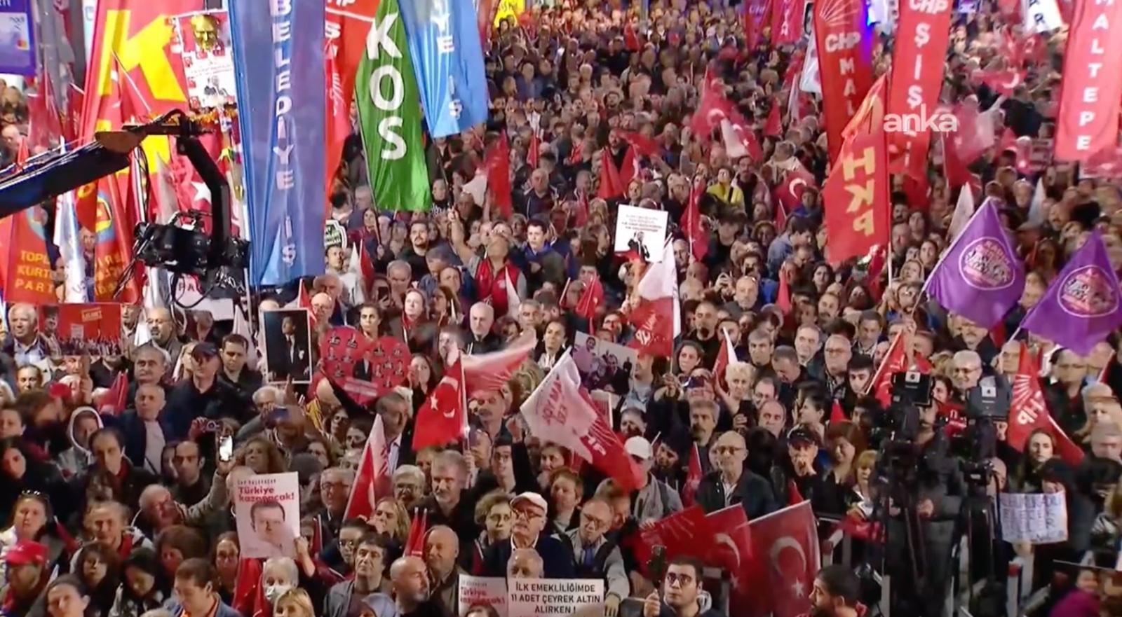 CHP’nin 60’ıncı mitingi Şişli’de: İmamoğlu’ndan mesaj