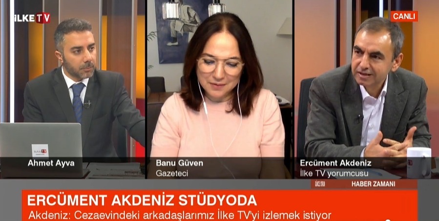 Hasret bitti: Ercüment Akdeniz 8 ay sonra İlke TV stüdyosunda