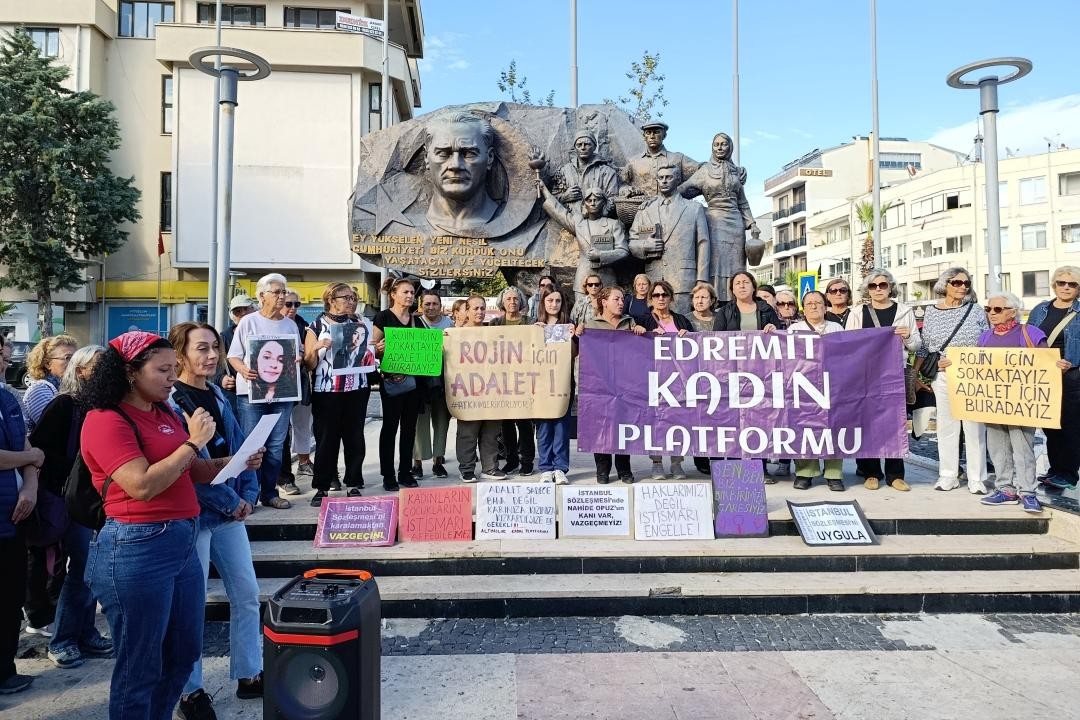 Edremitli kadınlar Rojin Kabaiş için adalet istedi