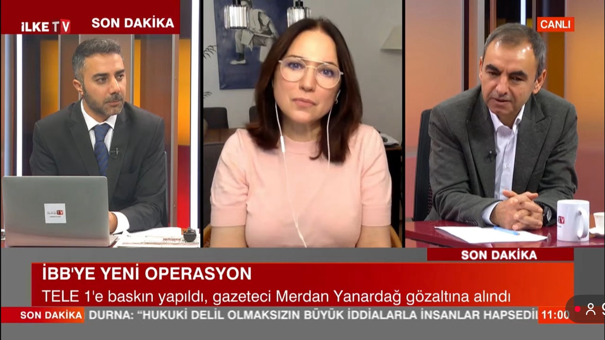 Hasret bitti: Ercüment Akdeniz 8 ay sonra İlke TV stüdyosunda