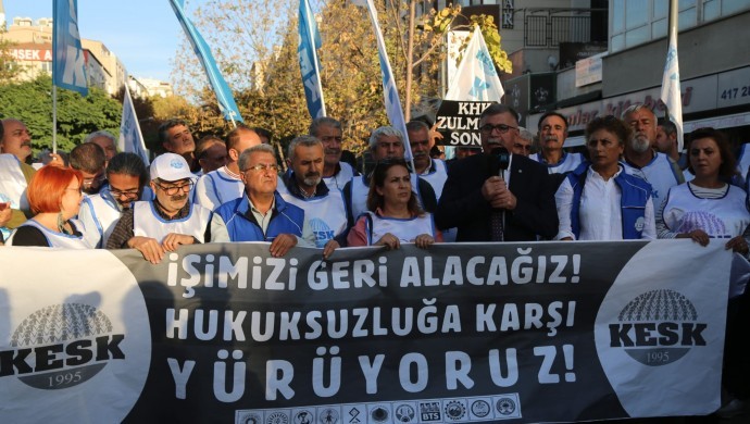 KESK’in Ankara yürüyüşü sona erdi