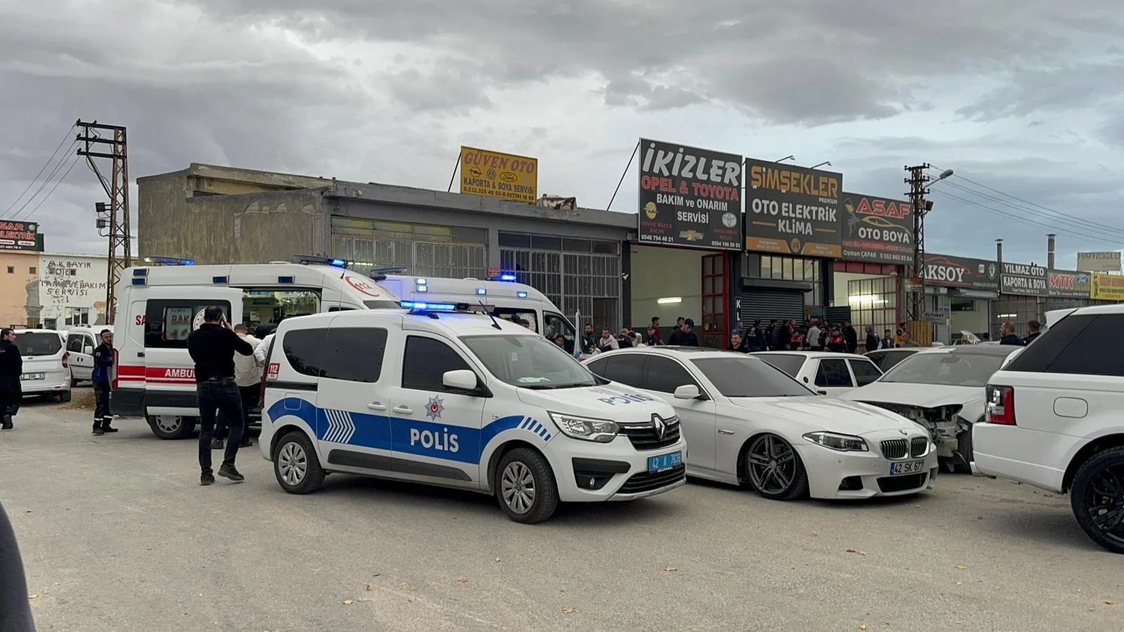 Konya’da oto boyama atölyesine silahlı saldırı: 12 yaralı, 3 gözaltı