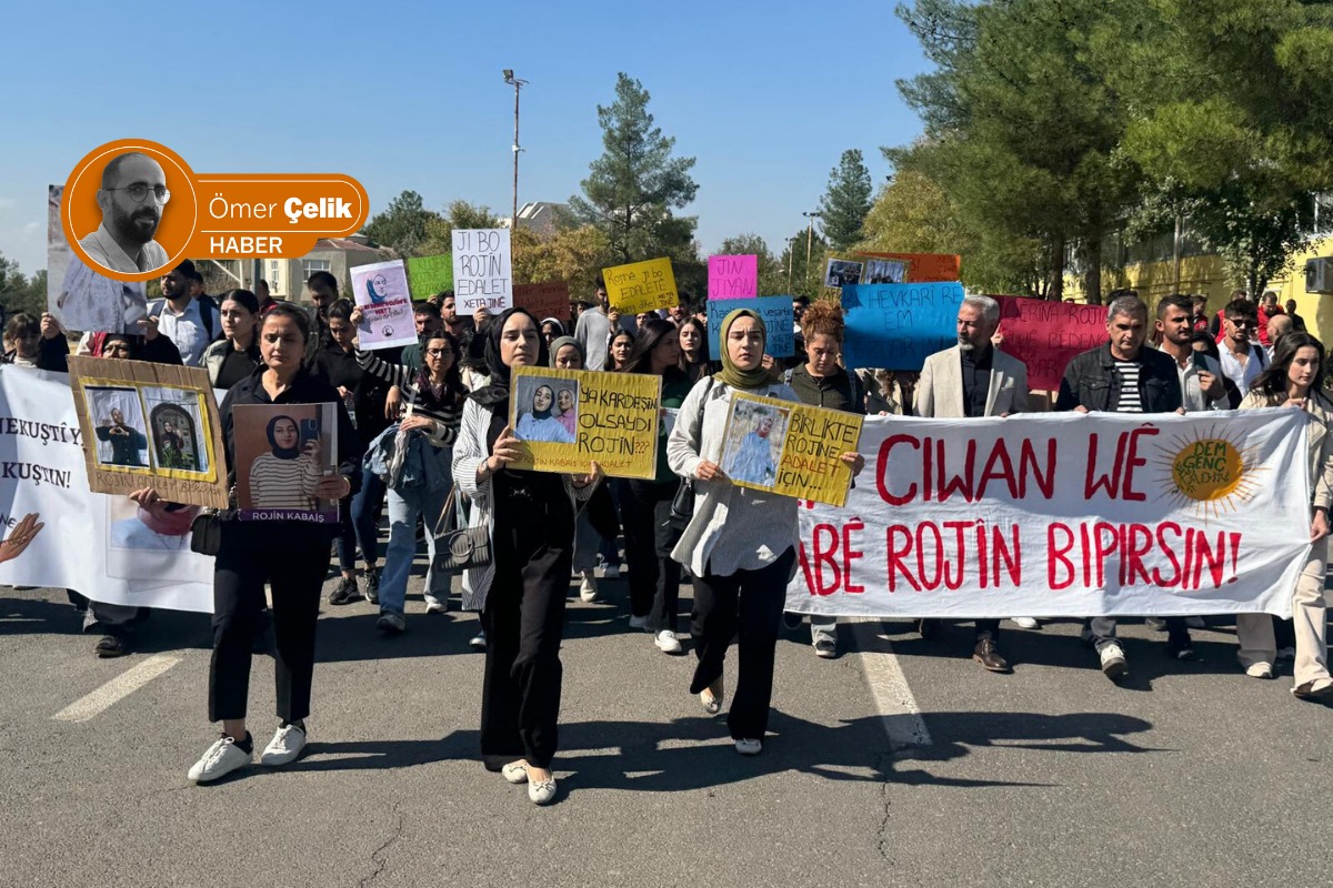 Dicle Üniversitesi öğrencileri Rojin için yürüdü
