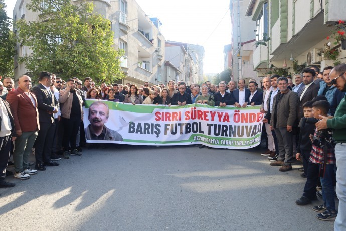 Sırrı Süreyya Önder Barış Futbol Turnuvası başladı: ‘Bu maçın kaybedeni olmaz’