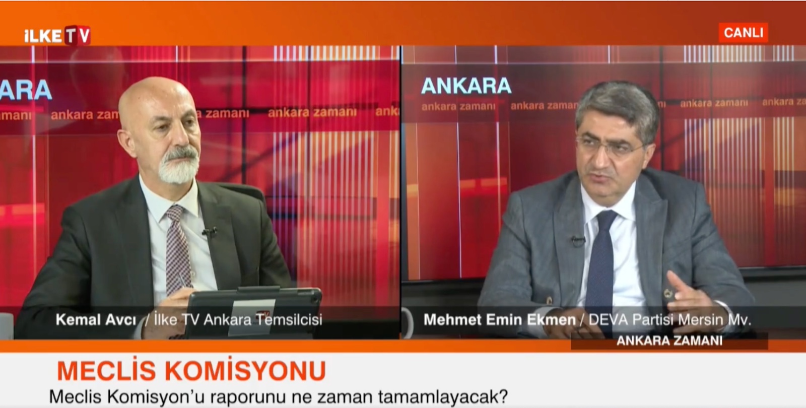 Mehmet Emin Ekmen İlke TV’de açıkladı: Komisyon bu hafta toplanmayacak