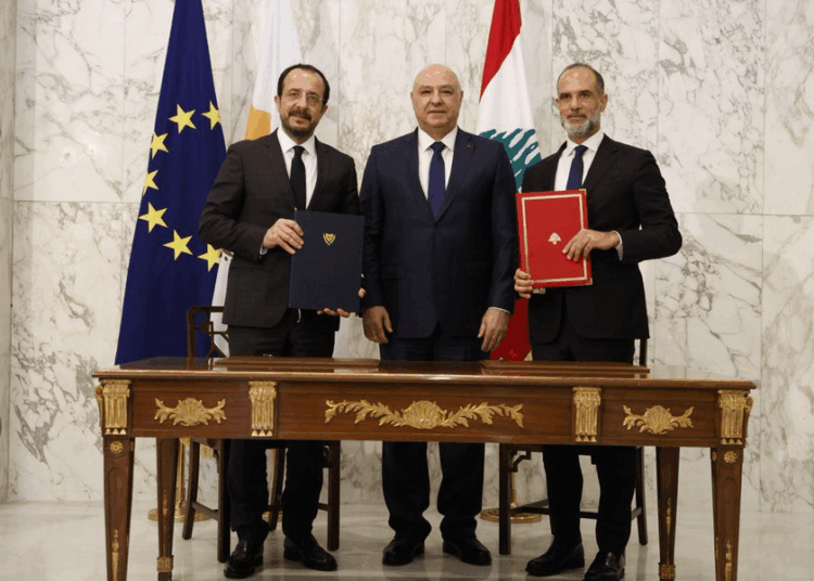 Lübnan ve Güney Kıbrıs arasında deniz yetki alanı anlaşması imzalandı