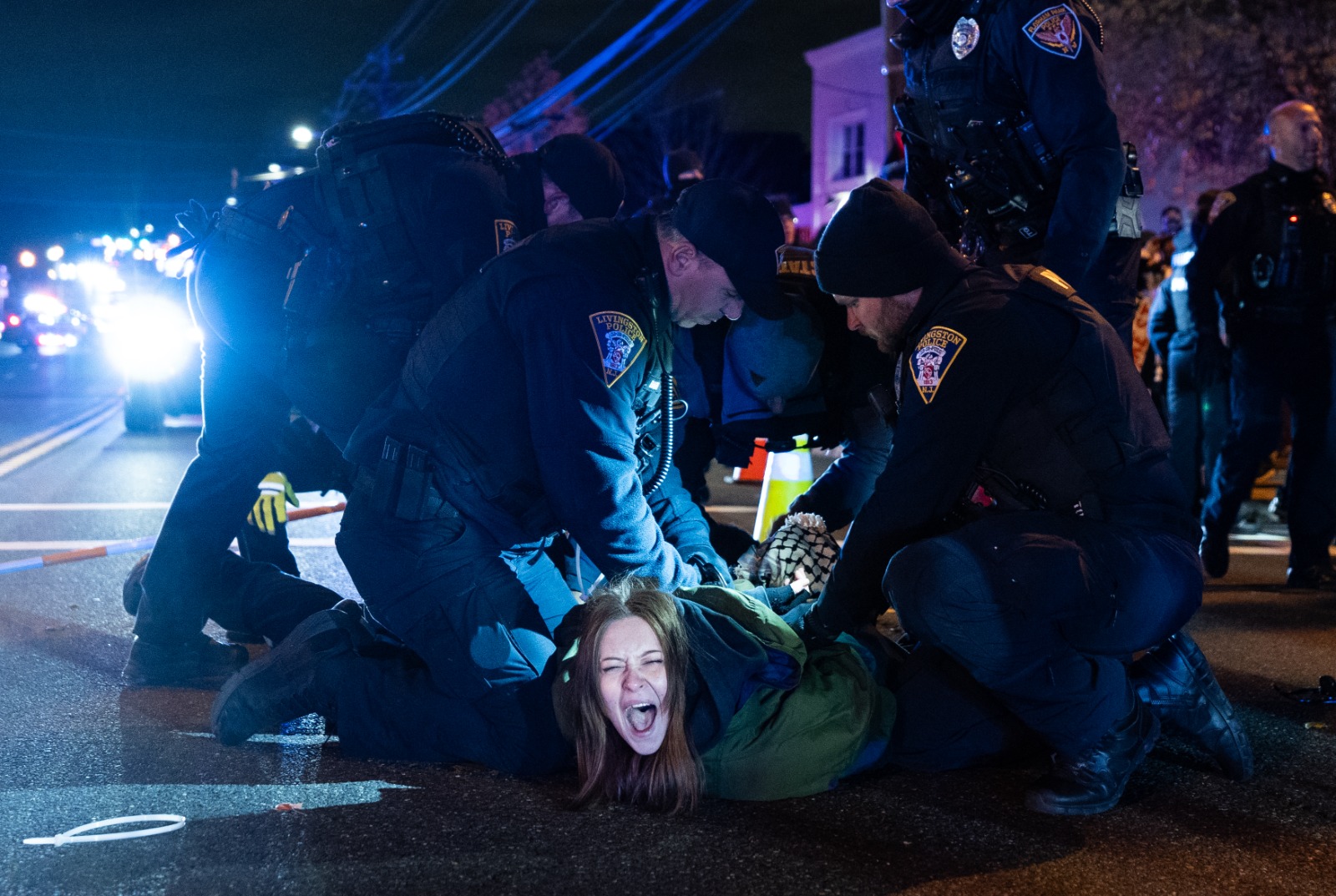 ABD’de İsrail eski Savunma Bakanı Gallant’ın konuşmasını protesto edenlere polis müdahalesi