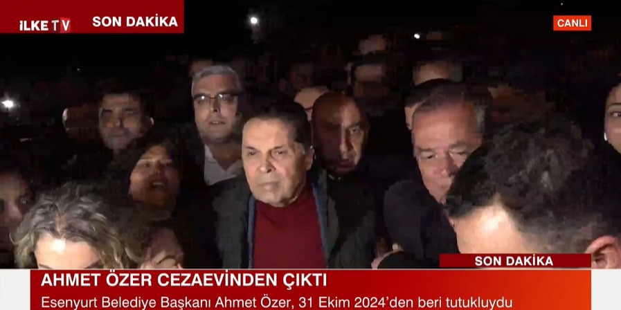 Ahmet Özer tahliye edildi