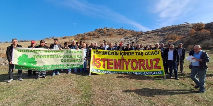Ortakça Yaşam Kolektifi’nden taş ocağı protestosu: Karakaya’nın can ve mal güvenliği tehdit altında