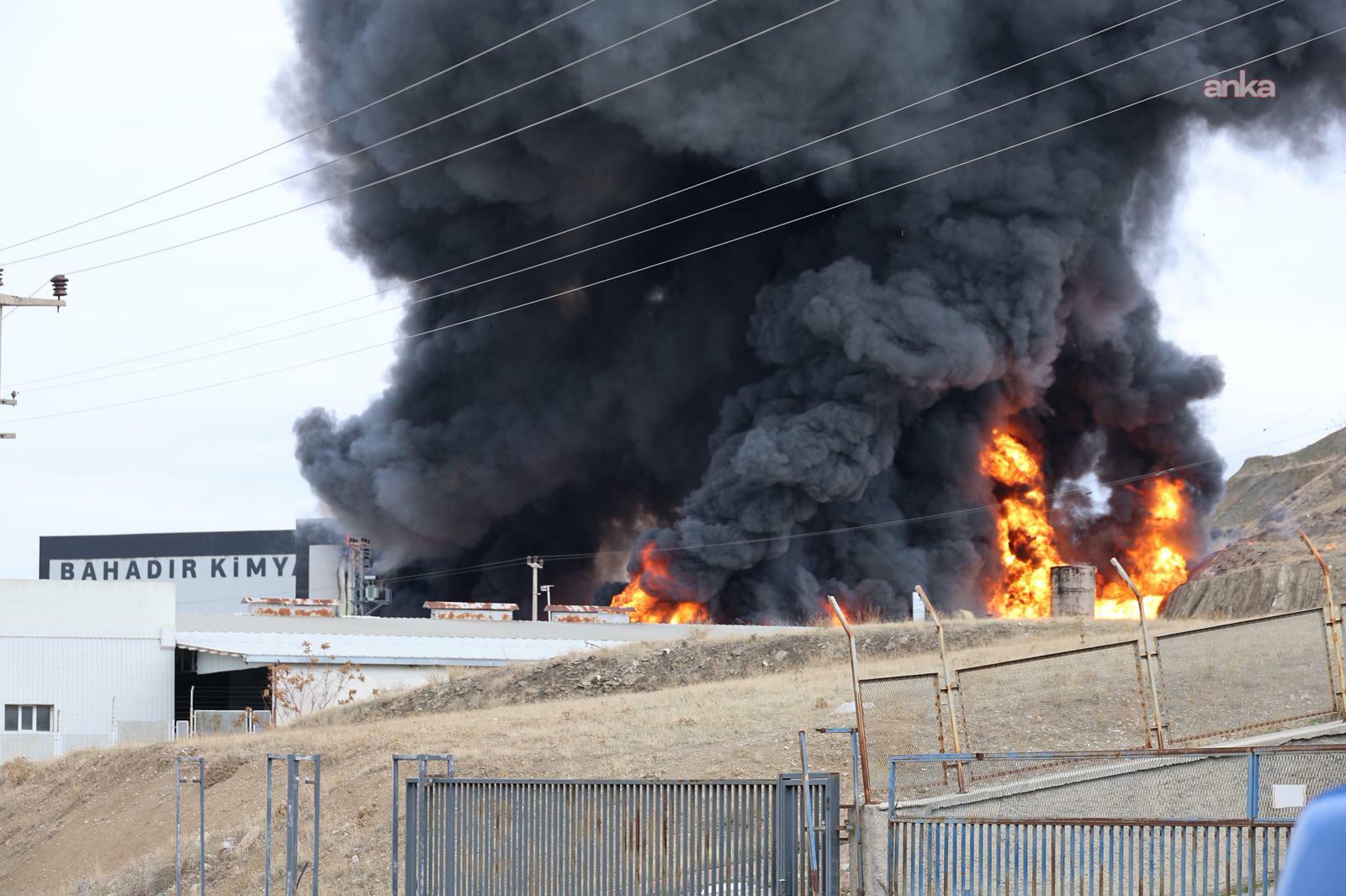 Kırıkkale OSB’de kimya fabrikasında yangın