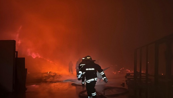 Gaziantep’te ambalaj fabrikasında yangın