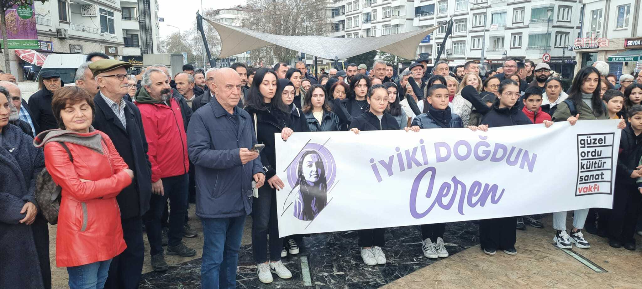 Erkek şiddetiyle öldürülen Ceren Özdemir için Ordu’da anma